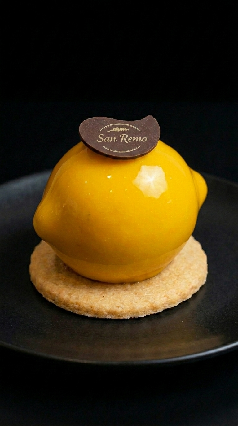 Doce espelhado de limão da San Remo