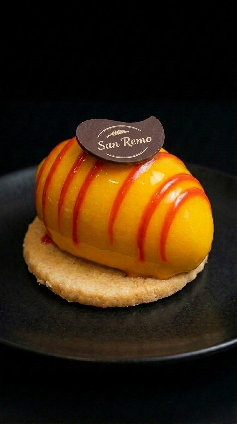 Doce espelhado de manga da San Remo