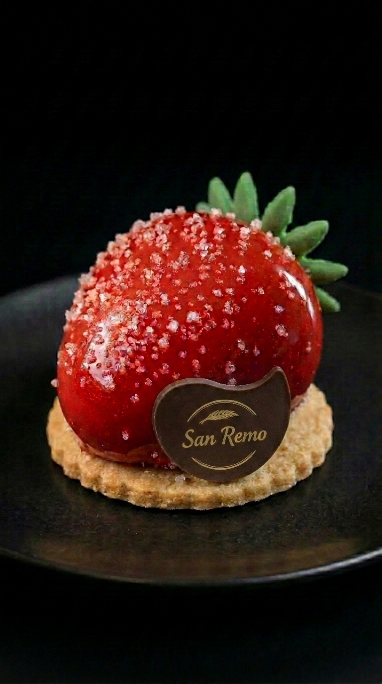 Doce espelhado de morango da San Remo